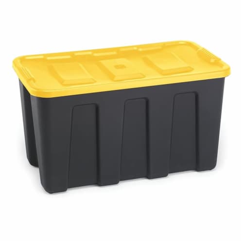 HOMZ Durabilt Heavy Duty 34 Gallon Plastic Organizer Storage Bin Tote with  Lid, 1 Unit - Kroger