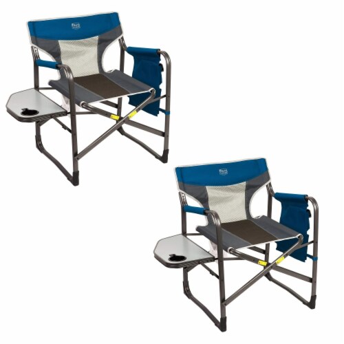 Timber Ridge Portable Folding Camping Directors Chair with Side