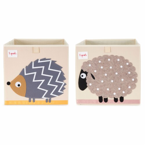 3 Sprouts Children's Foldable Fabric Storage Box Soft Toy Bins