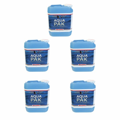 Reliance Products Aqua-Pak 2.5 Gal. Plastic Water Container Storage Jug (5 Pack) Perspective: front
