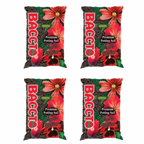 Michigan Peat General All Purpose Premium Potting Soil w/Perlite, 25lbs (4 Pack) Perspective: front