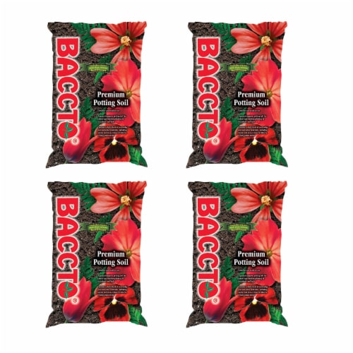 Michigan Peat General All Purpose Premium Potting Soil w/Perlite, 50lbs (4 Pack) Perspective: front