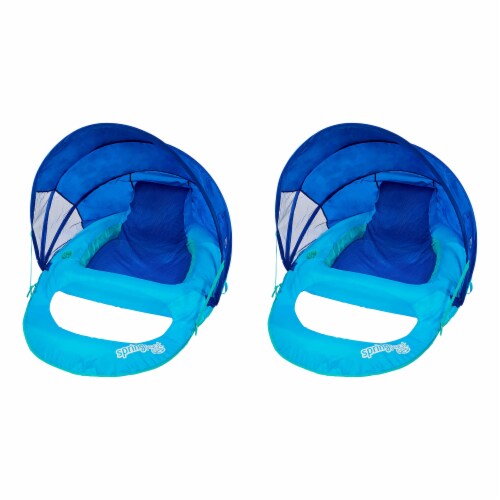 Swimways spring float online recliner with canopy