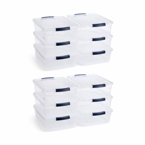 One Piece Clear Plastic Box, Storage Containers Storage Box With