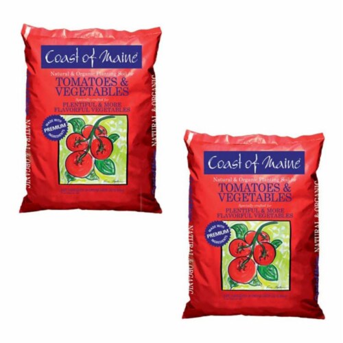 Coast of Maine OMRI Listed Tomato & Vegetable Planting Soil, 20 Qt Bag (2 Pack) Perspective: front