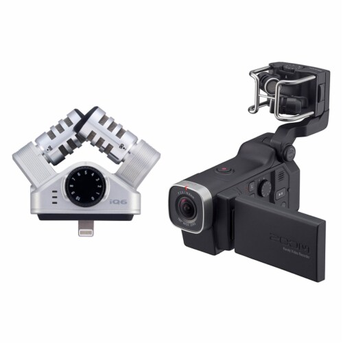 Zoom Q8 HD Video Professional Camera and iQ6 Stereo Lightning