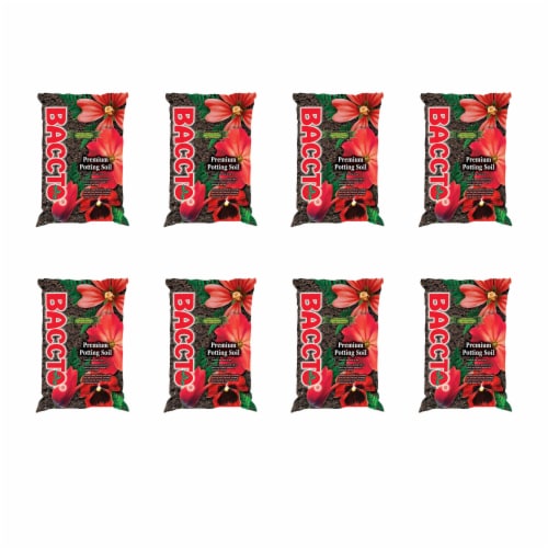 Michigan Peat Baccto All Purpose Potting Soil with Perlite, 25 lbs (8 Pack) Perspective: front