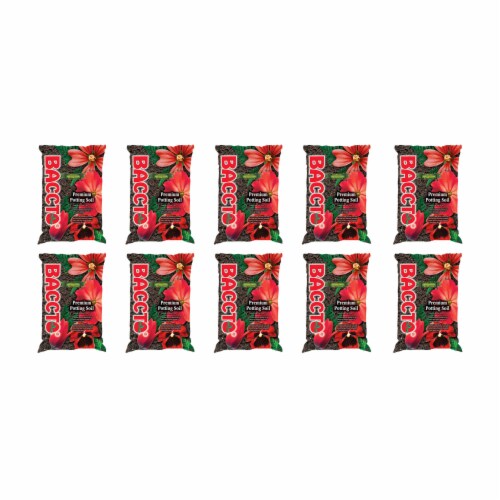 Michigan Peat Baccto All Purpose Potting Soil with Perlite, 25lbs (10 Pack) Perspective: front