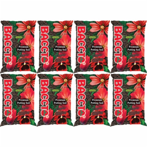 Michigan Peat All Purpose Potting Soil w Perlite Fertilizer, 50 lb (8 Pack) Perspective: front
