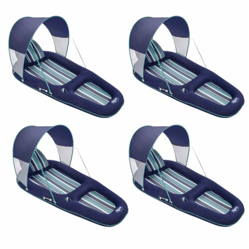 Pool float with sunshade top