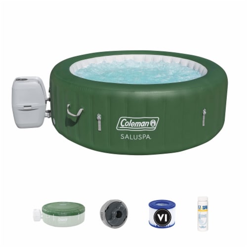 Coleman SaluSpa 6 Person Round Inflatable Outdoor Spa with API EZ pH