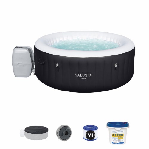 Bestway SaluSpa Miami 4 Person Inflatable Hot Tub Spa w/ Swimming Pool