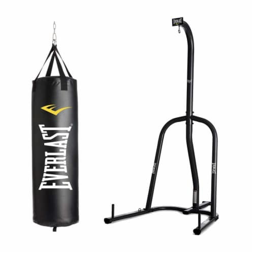 Everlast Nevatear Fitness 40 Pound Heavy Kickboxing Punching Bag with ...