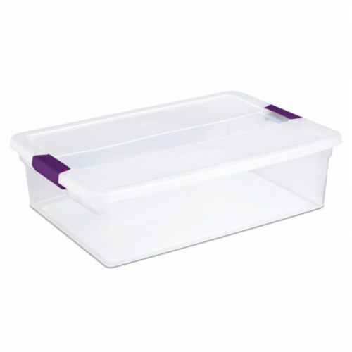 Sterilite 66 Quart ClearView Storage Tote Container with Latching Lid, (18  Pack), 18pk - Fry's Food Stores