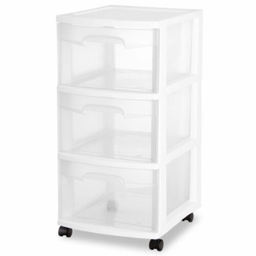 Sterilite 3-Drawer Organizer, White