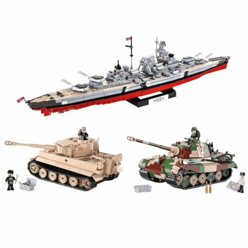 COBI WWII Historical Collection Bundle w/ 2 Tanks & Battleship Model Block  Kits, 1 Piece - Kroger