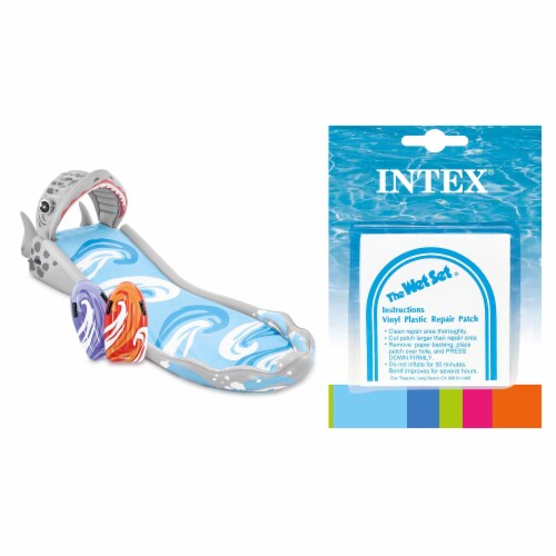 Intex Surf N Slide Inflatable Kids Water Slide and Wet Set Repair 6 Patch Kit 2 Piece Baker s