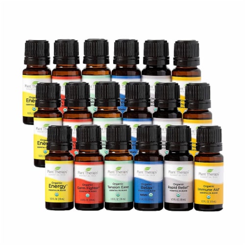 Plant Therapy Diffusible 10 mL Essential Oils, 1/3 Oz, 6 Organic Blends (3  Pk), 1 Piece - Kroger