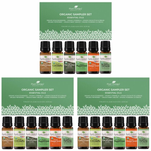 Plant Therapy Organic 10mL Essential Oils Sampler Gift Pack, 0.33oz, 3 Sets  of 6, 1 Piece - Ralphs