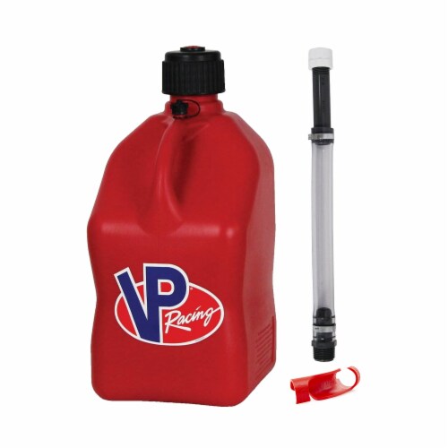 VP Racing Fuels 5-Gallon Motorsport Liquid Container, Red With 14 Standard Hose