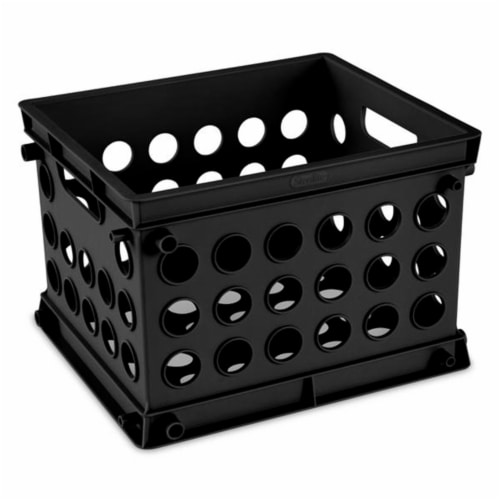 Sterilite Mini Crate Stackable Plastic Storage Bin Organizer w