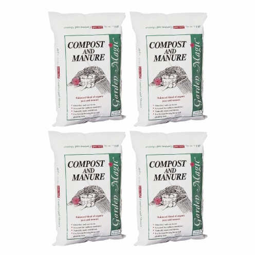 Michigan Peat 5240 Lawn Garden Compost and Manure Blend, 40 Pound Bag (4 Pack) Perspective: front