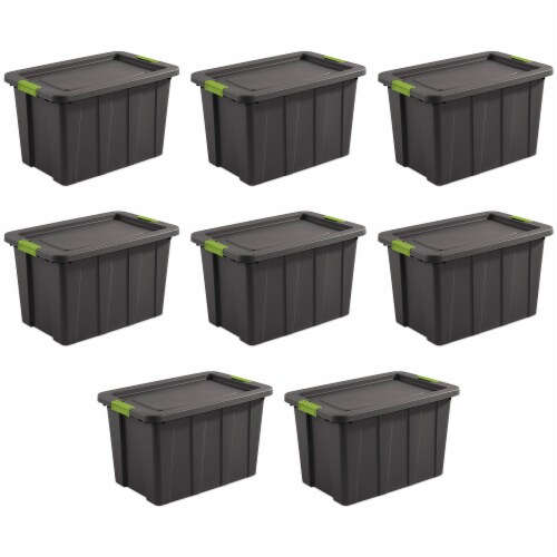 Sterilite 30 Gal Latching Tuff1 Stackable Storage Tote Bin w/ Latch Lid, 8  Pack, 1 Piece - Gerbes Super Markets