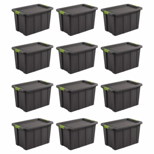 Sterilite Tuff1 Latching 30 Gallon Storage Tote Container with Lid (12  Pack), 1 Piece - Fry's Food Stores