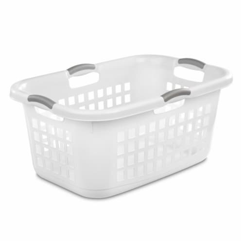 Sterilite Large Ultra Plastic Storage Bin Baskets w/ Handles, White, 6 Pack  