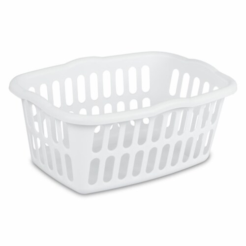 Sterilite Large Stacking Basket Plastic, White