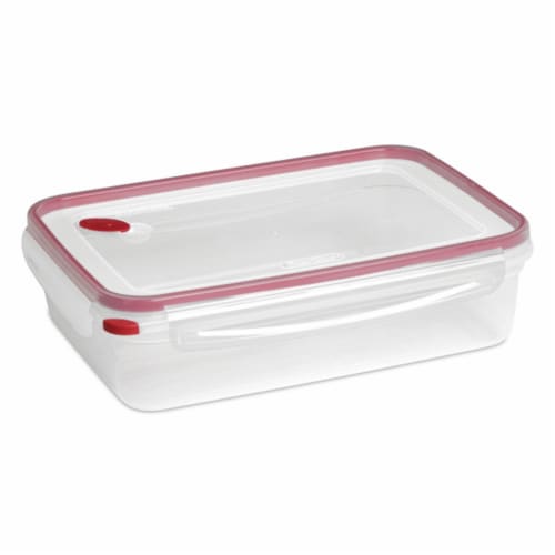 Sterilite 03426604 16 Cup Rectangle UltraSeal Food Storage Container, Red  16 Ct, 1 Piece - Kroger