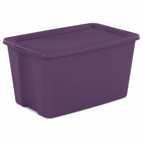 30 Gallon Tote Box Plastic Storage Containers Stackable Bin with