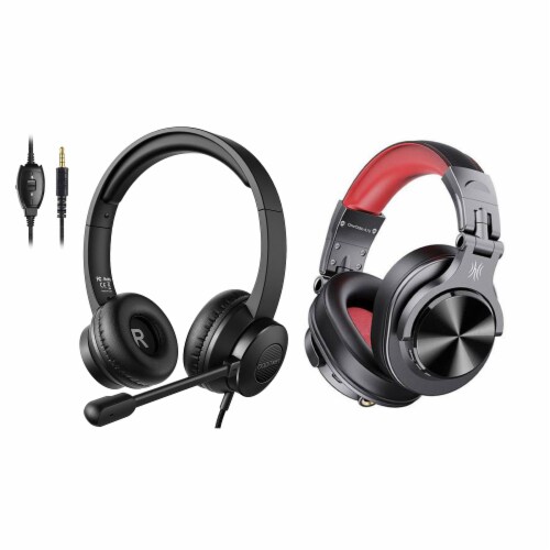 S100 Adjustable Microphone PC Headset with OneOdio A70 Bluetooth  Headphones, 1 Piece - City Market