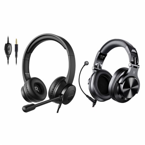 S100 Adjustable Microphone PC Headset with OneOdio A71 Bluetooth Headphones 2 Piece King Soopers