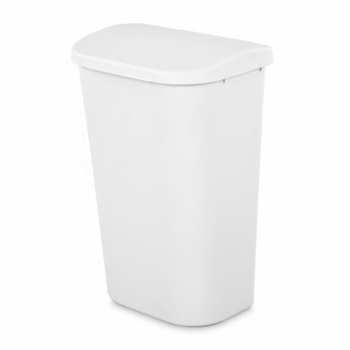 Rubbermaid 13 gal. White Spring-Top Wastebasket