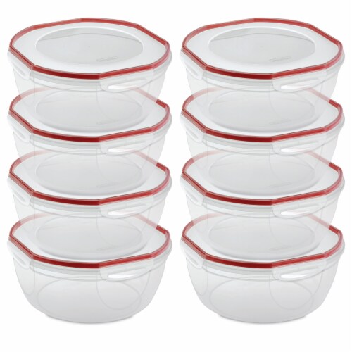 Sterilite Ultra Seal 8.10 Quart Plastic Food Storage Bowl Container, 8  Pack, 1 Piece - Fred Meyer