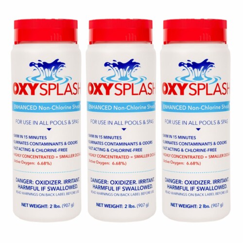 API OXSP2 Oxy Splash Swimming Pool Water Treatment Blend, 2 Pounds (3 Pack) Perspective: front