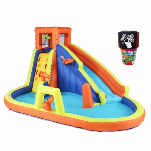 Banzai Inflatable Battle Blast Adventure Park and Toss Like a Boss