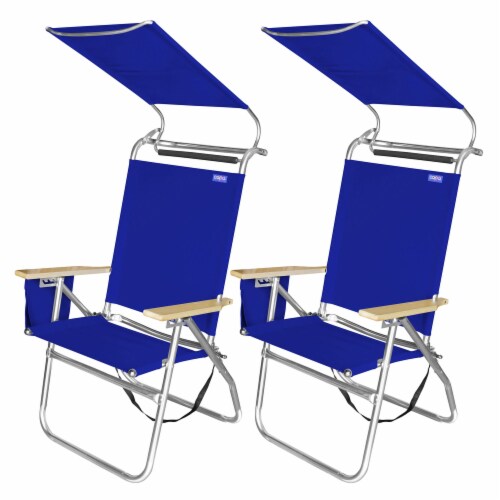 Copa Big Tycoon 4 Position Folding Lounge Chair w Canopy and
