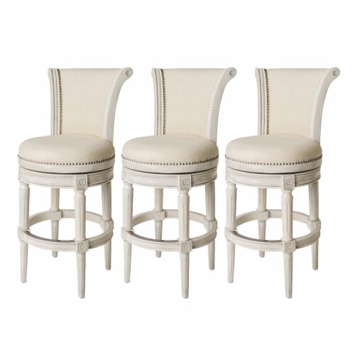 White bar stools set of 3 sales