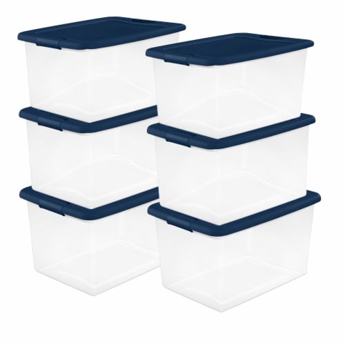  Sterilite 64 Qt Latching Storage Box, Stackable Bin