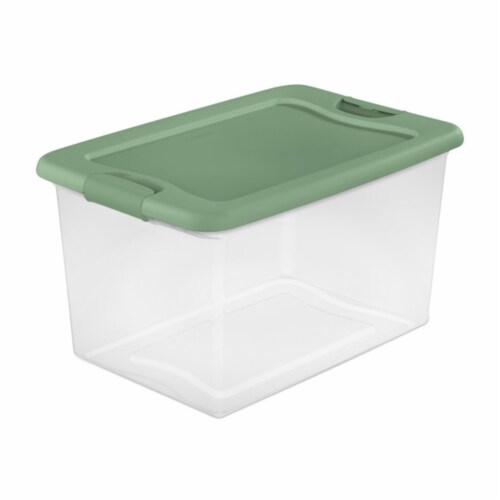 Sterilite 64 Qt Latching Plastic Storage Container Tote, Crisp Green (24  Pack), 1 Piece - Food 4 Less