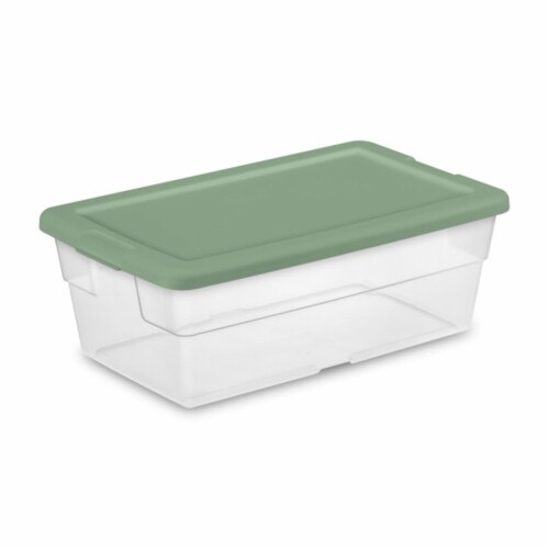 Sterilite 16 Quart Clear Plastic Stacking Storage Container Box (12 Pack)