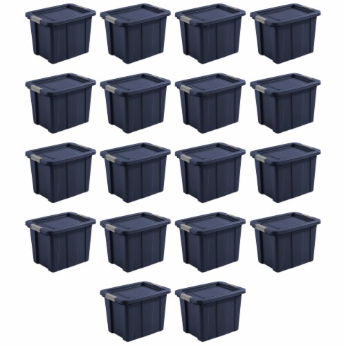 Sterilite Tuff1 18 Gal Plastic Storage Tote Bin w/ Latching Lid, Blue (18  Pack), 1 Piece - Kroger