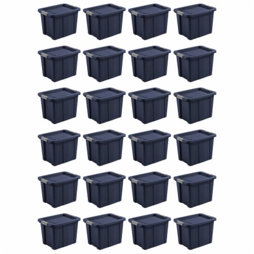 Sterilite Tuff1 18 Gal Plastic Storage Tote Bin w/ Latching Lid, Blue (18  Pack), 1 Piece - Kroger