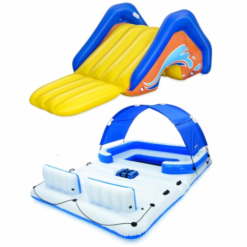 Bestway H2OGO! Inflatable Water Slide & Tropical Breeze Party Island