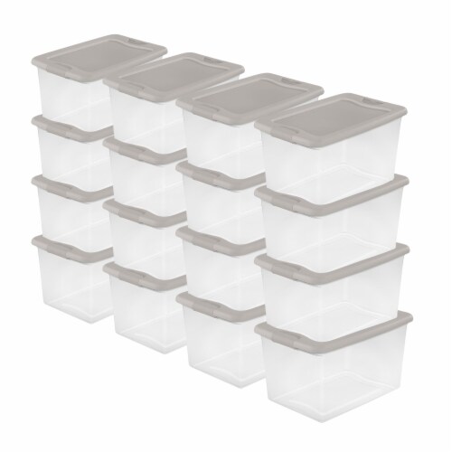 Sterilite 70 Quart Ultra Latch Storage Box and 64 Qt. Container