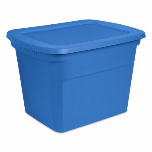 Sterilite blue 18 gallon tote box 