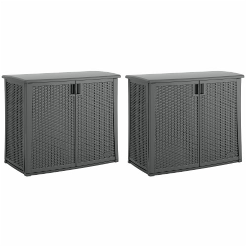 Suncast Lockable Outdoor Deck Storage Box w/ Adjustable Shelf