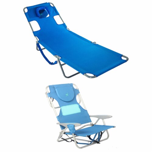Ostrich ladies blue aluminum folding beach chair online